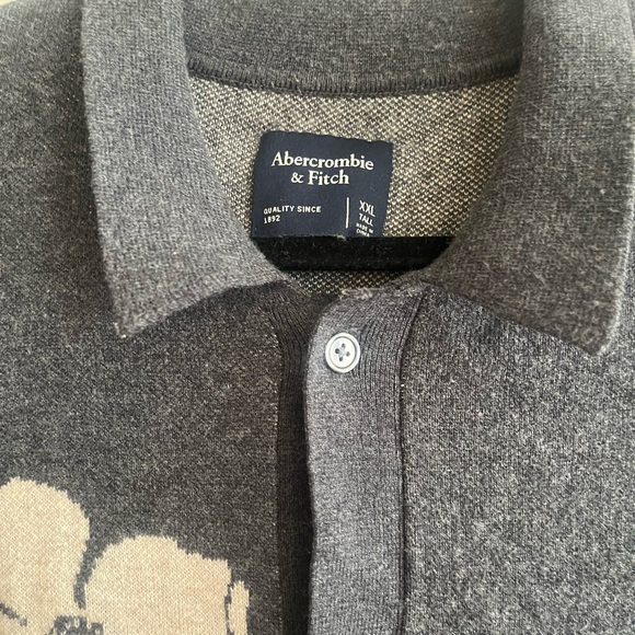NWOT Men’s Abercrombie & Fitch Knit Polo Button Shirt, Size XXL - Picture 4 of 4